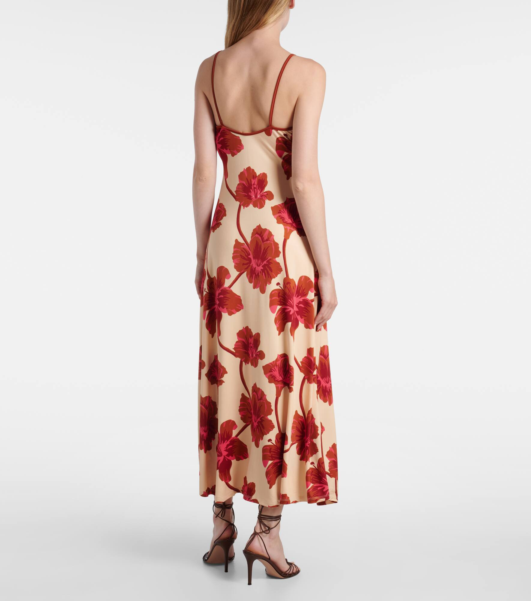 Sendero de Astromelias jersey maxi dress - 3