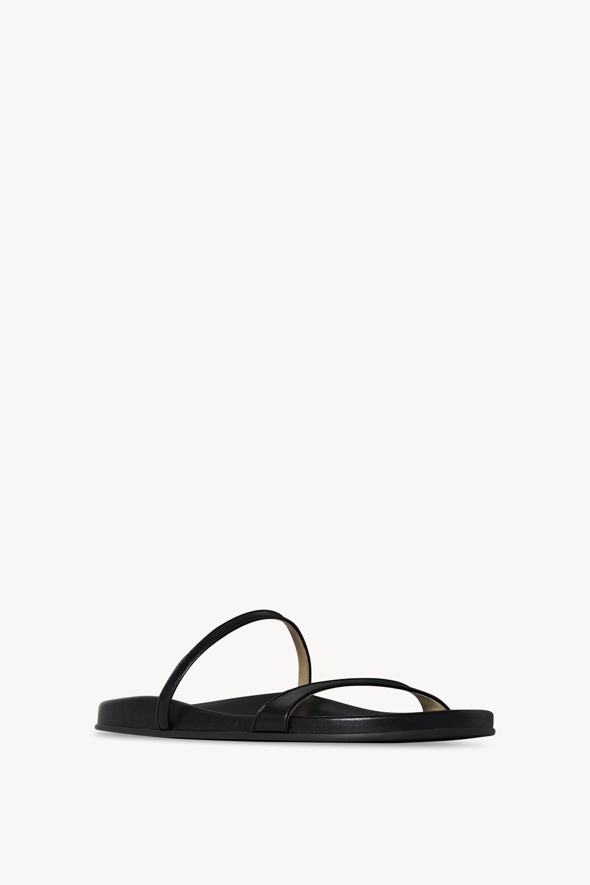 Hugh Thin Strap Slide in Leather - 2