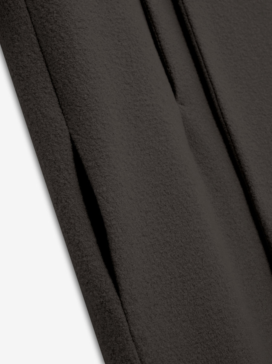 Boiled Wool Stand Collar Overcoat - 3