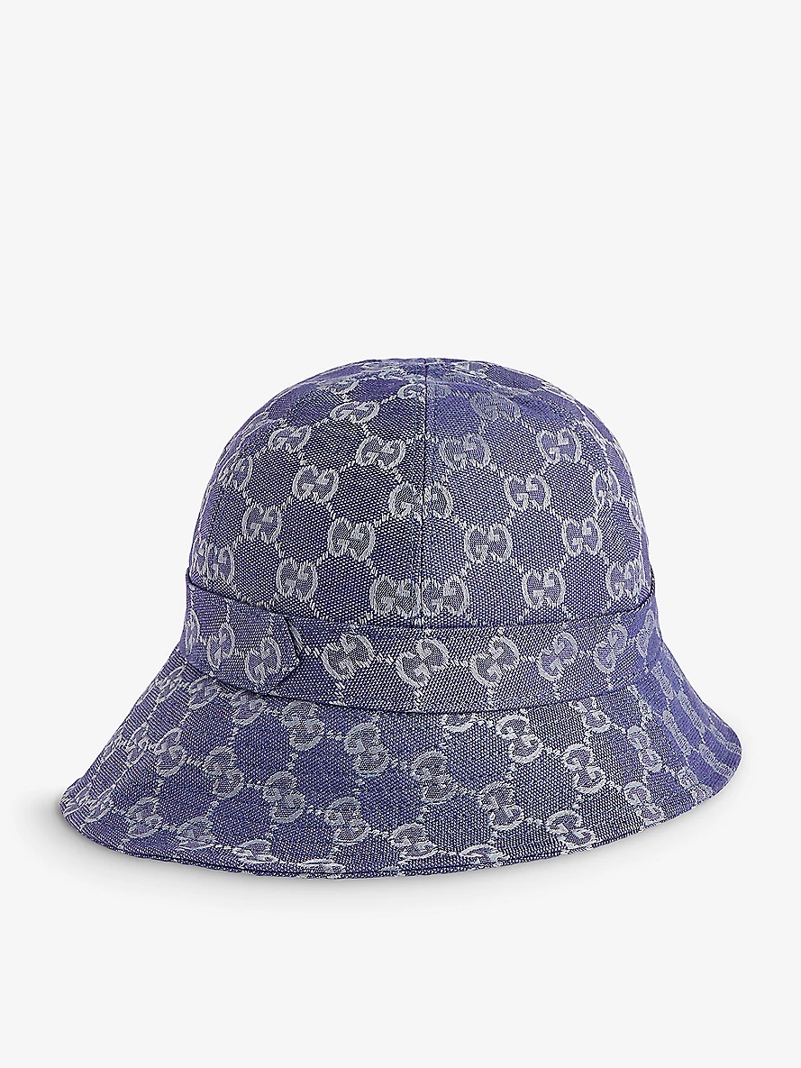 Logo-plaque canvas bucket hat - 3