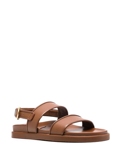 Gianvito Rossi double-strap leather sandals outlook