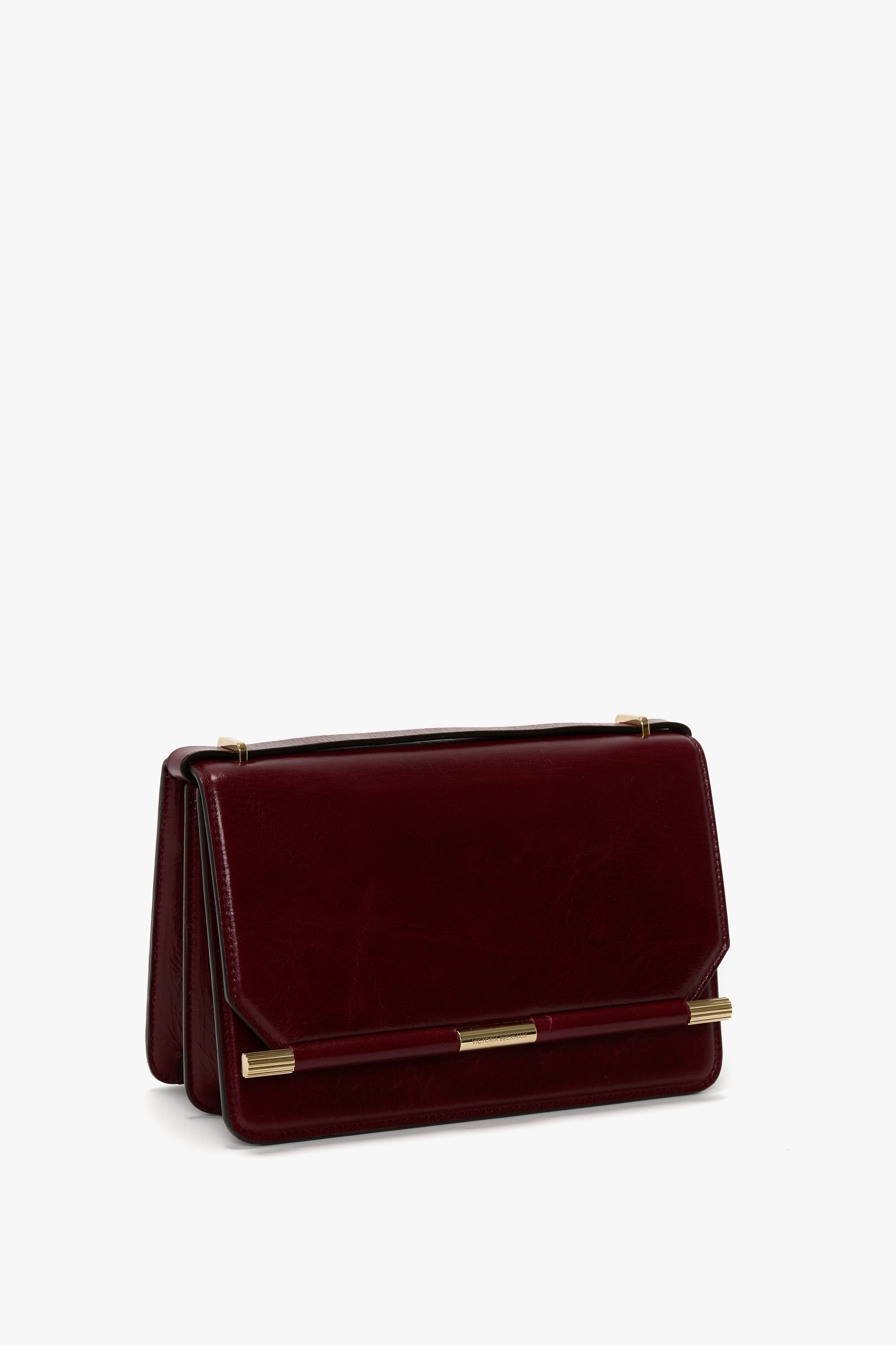 202 Crossbody Bag In Burgundy Distressed Leather - 4