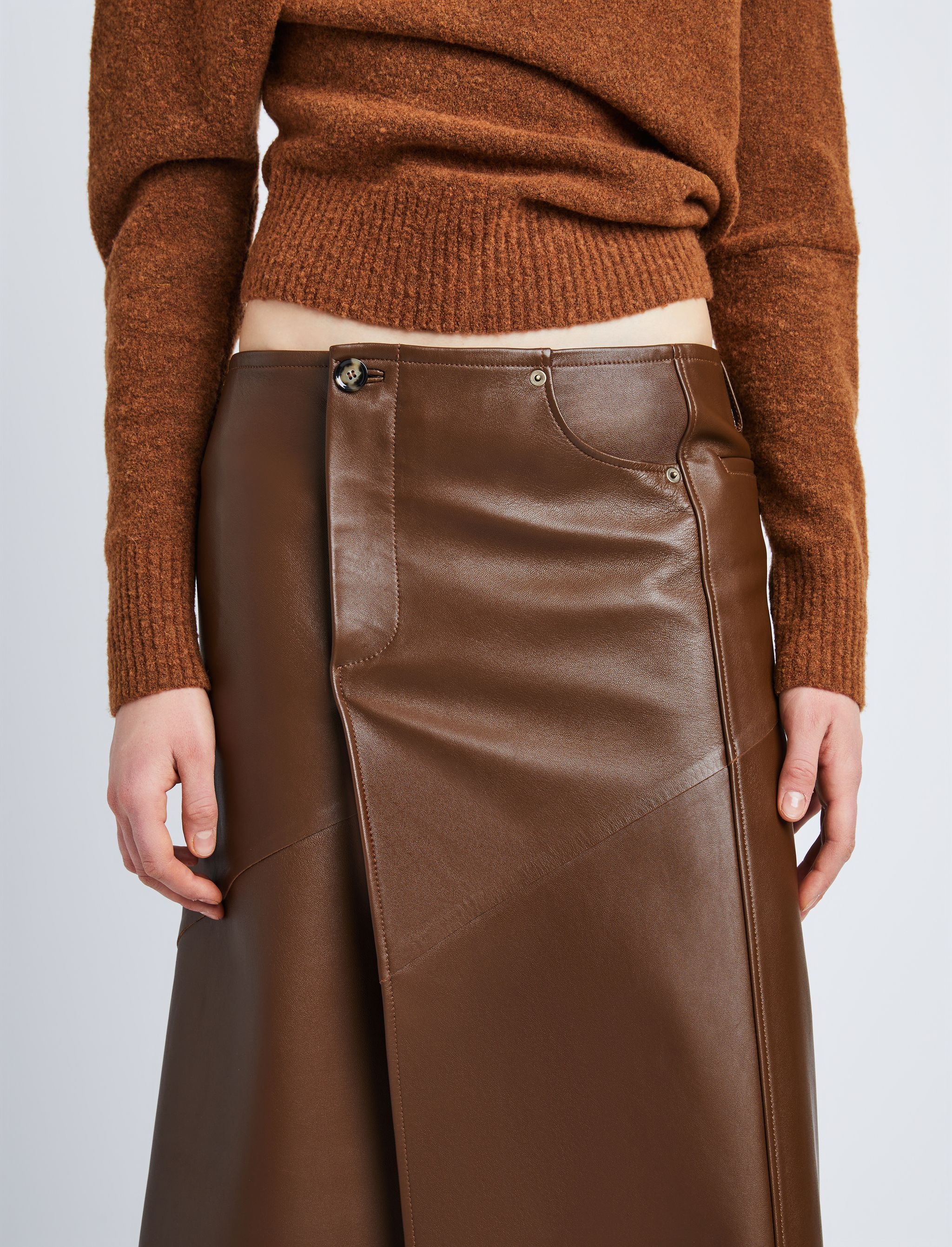 Nappa Leather Skirt - 5