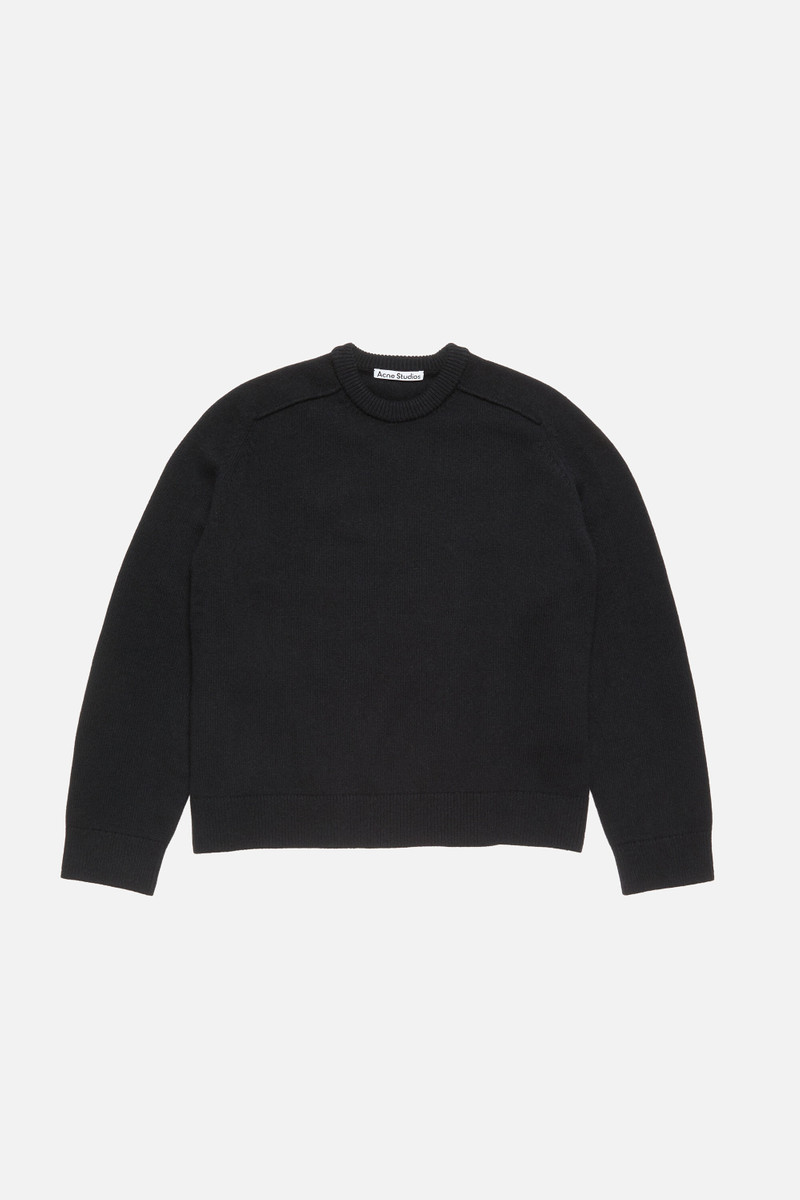Wool logo jumper - Black/black 6