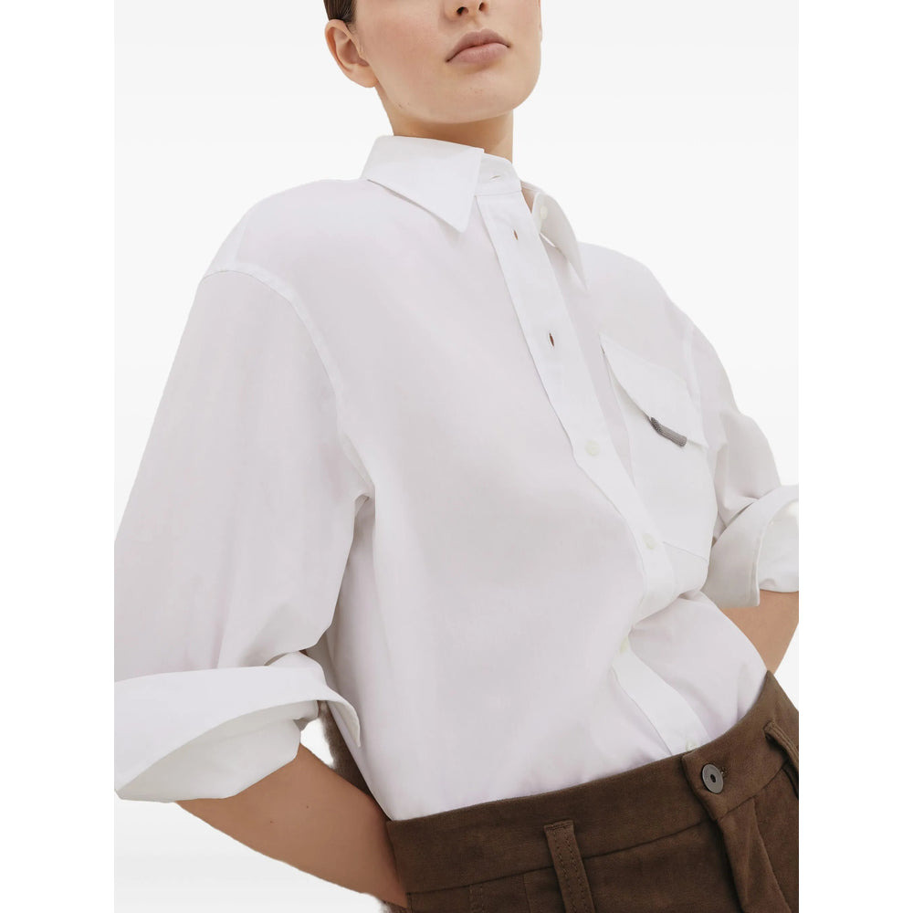 Brunello Cucinelli White Tops - Shirts Women - 4