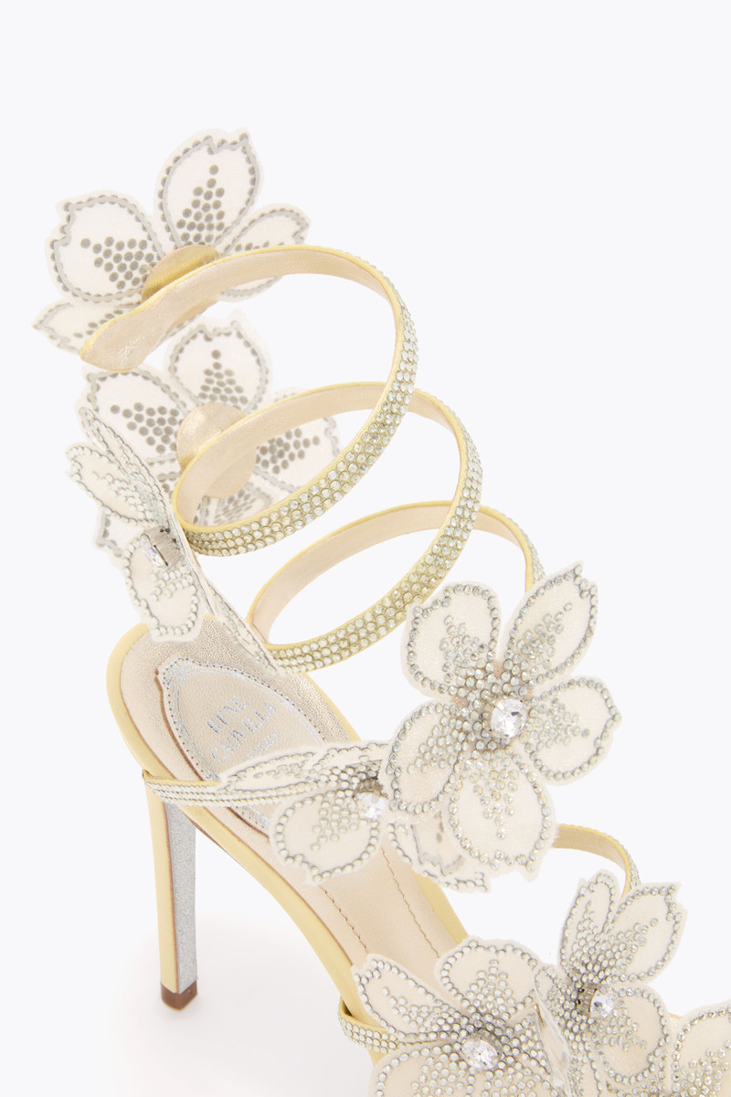 PEACH FLOWER BUTTER YELLOW SANDAL 105 5