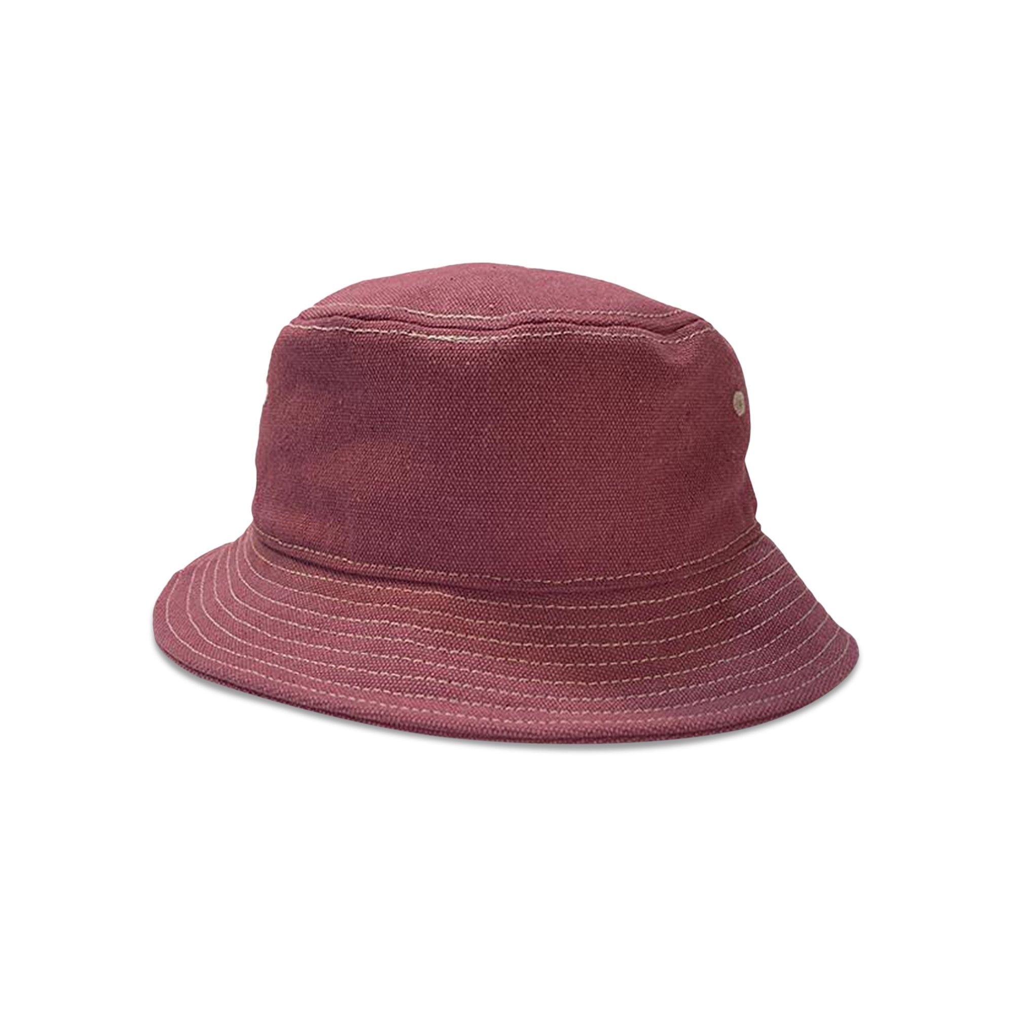 Stussy Canvas Workgear Bucket Hat 'Berry' - 2