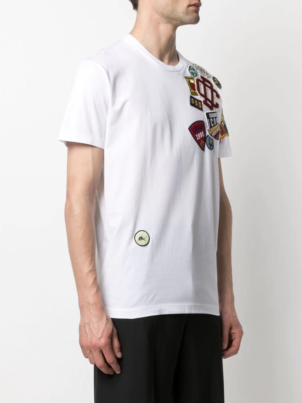 embroidered logo patch T-shirt - 3