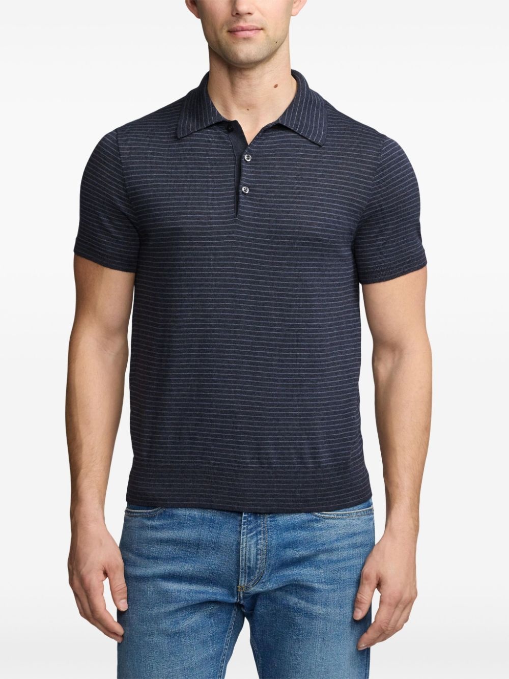 stripe-print polo shirt - 3