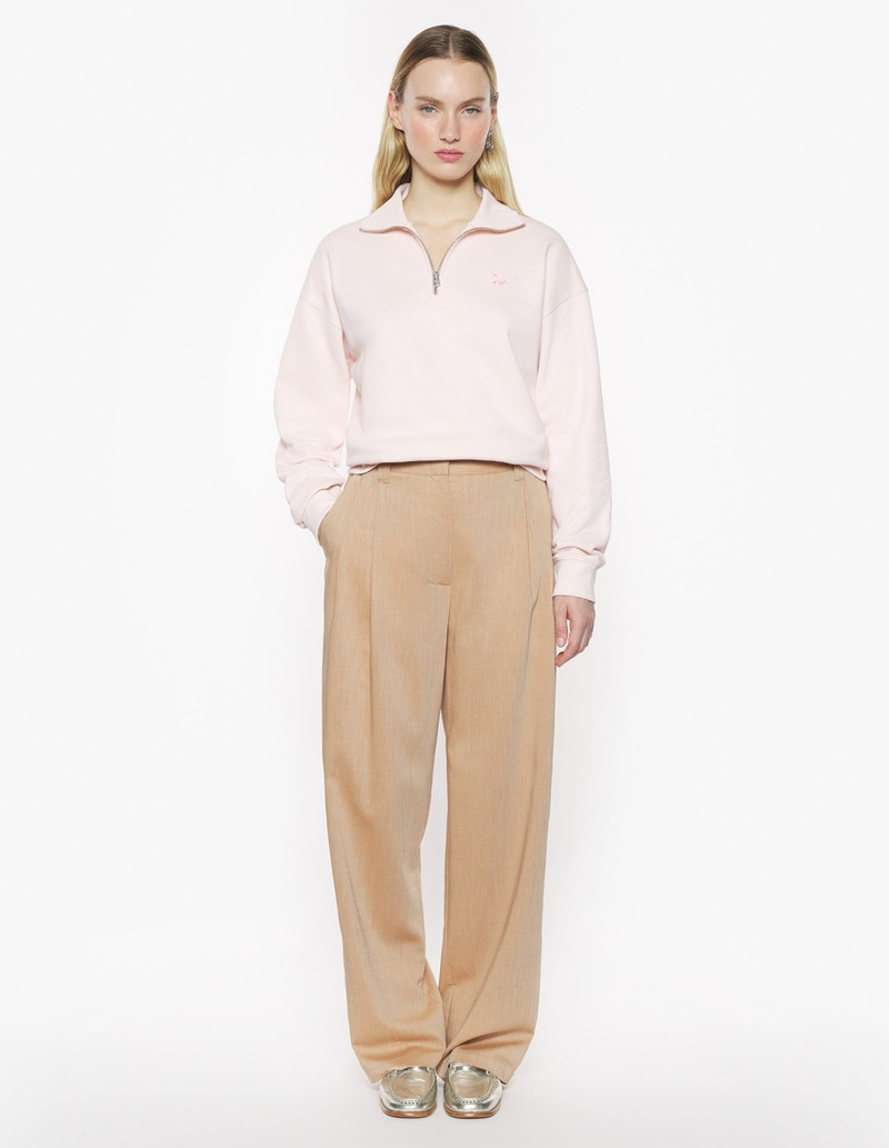 Maison Kitsuné BABY FOX PATCH HALF ZIP SWEATSHIRT outlook