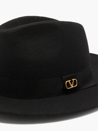 Valentino Logo-plaque felt fedora outlook