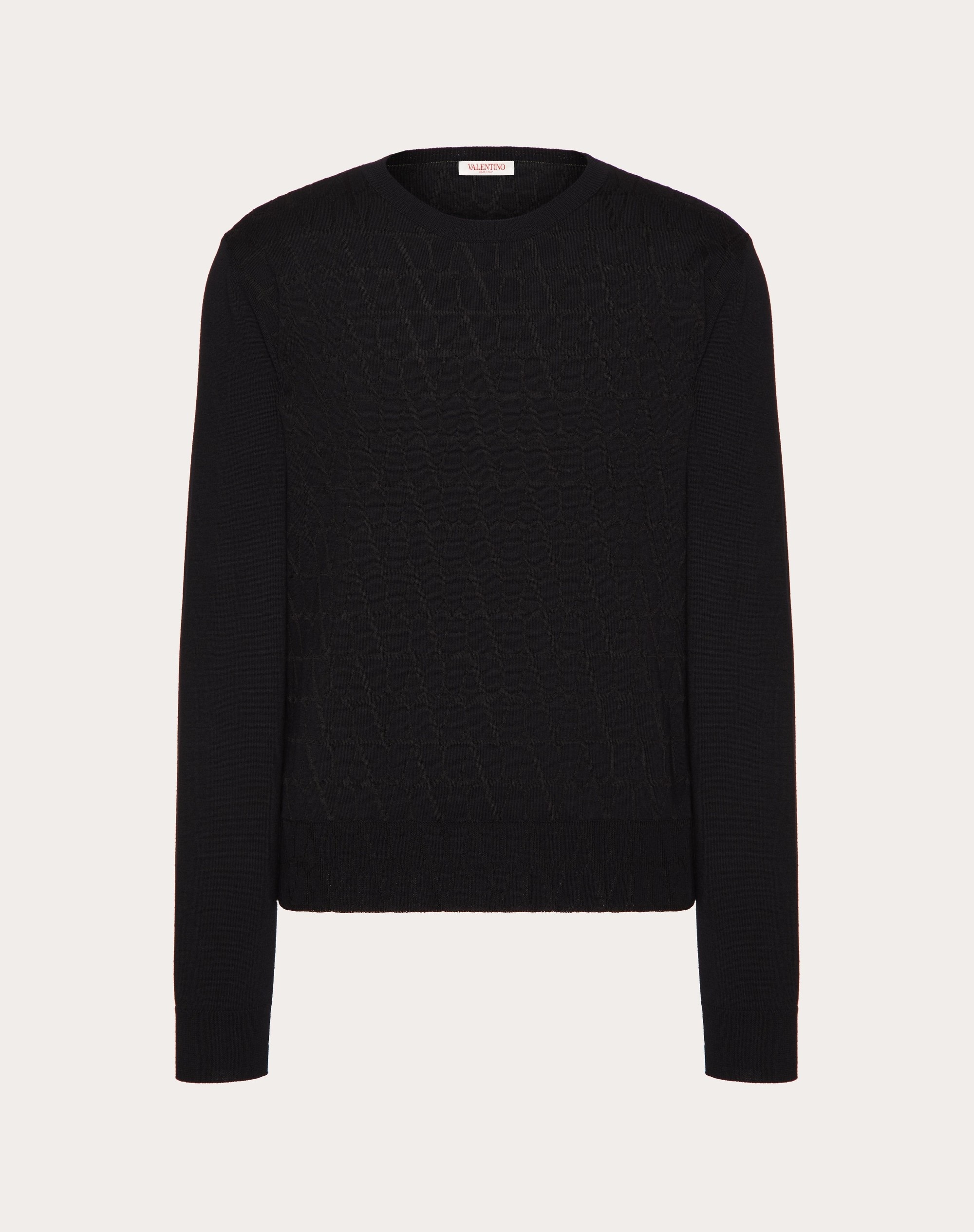 Valentino Garavani VLogo Signature fine-knit top - Black