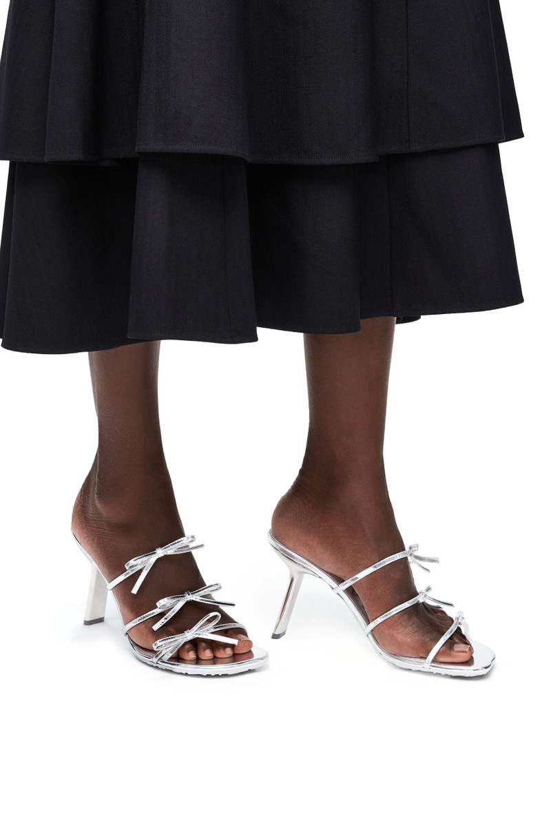 Loewe Petal sandal in metallic calfskin outlook