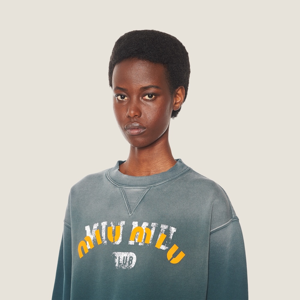 Garment-dyed cotton fleece sweatshirt - 3
