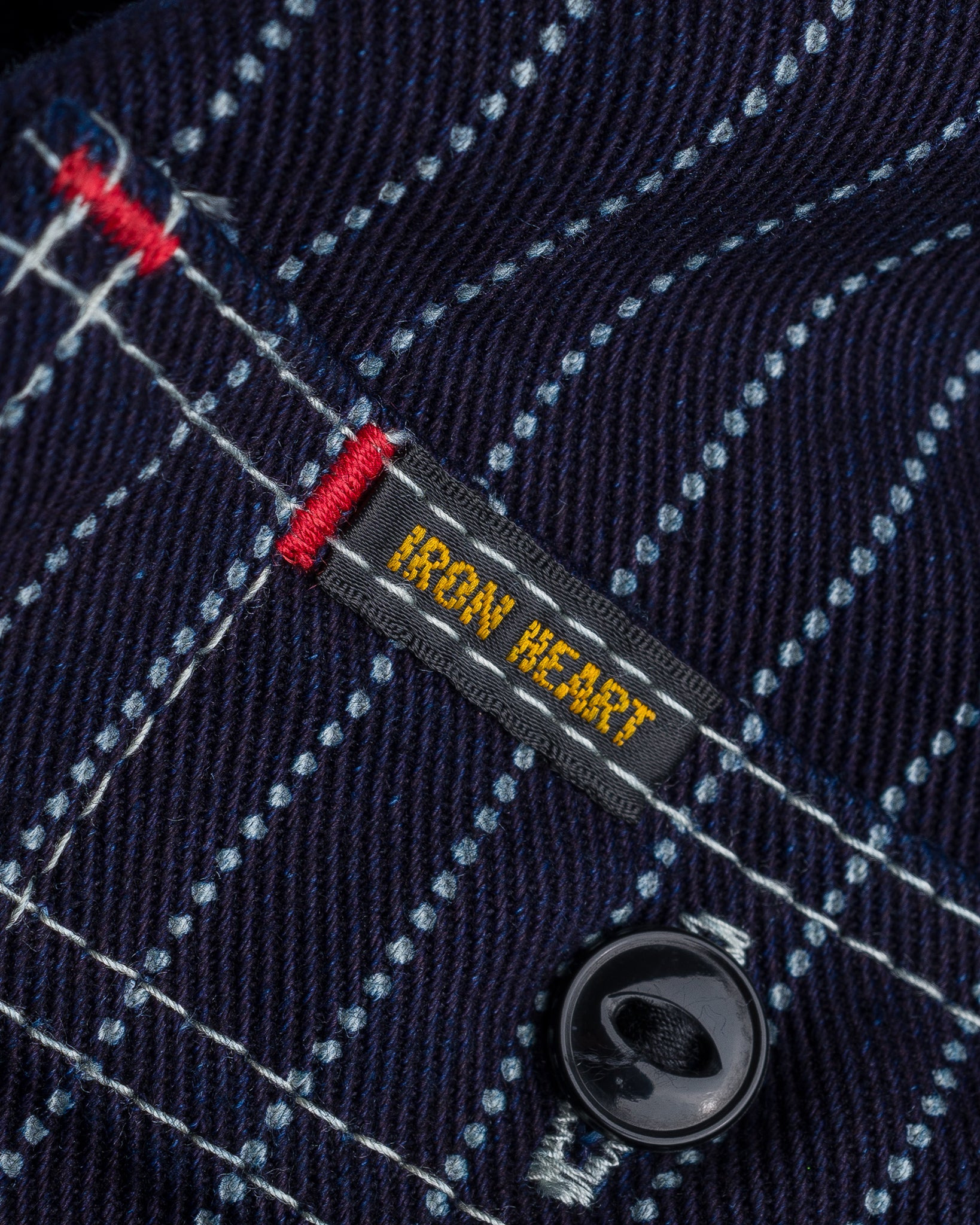 IHSH-266-IND 12oz Wabash Work Shirt - Indigo with Black Buttons - 12