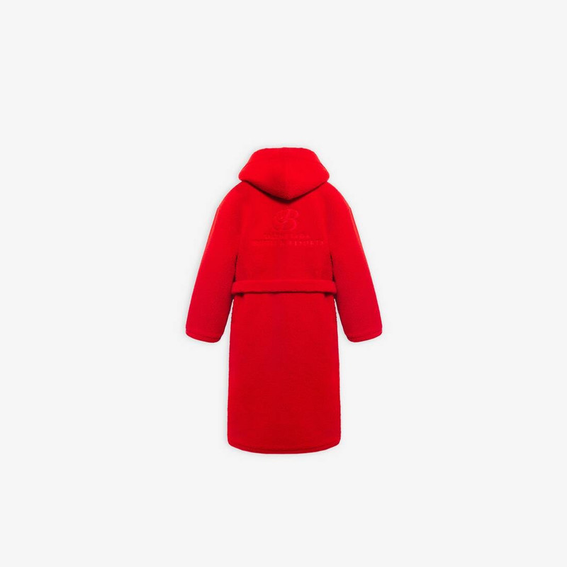 BALENCIAGA Men's Hooded Resorts Coat in Red outlook