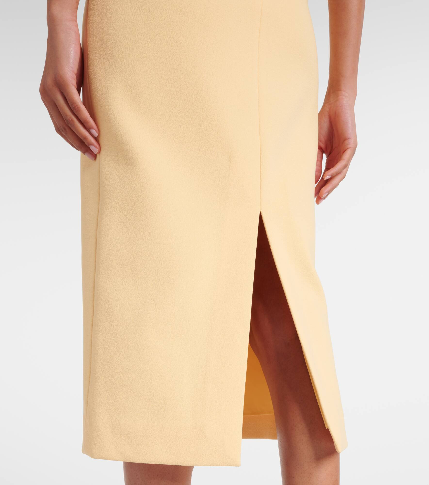 Annabelle bow-detail crêpe midi dress - 5