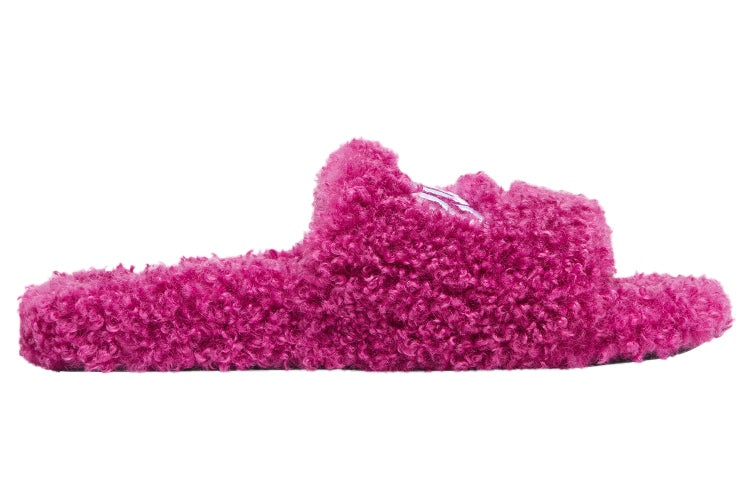 (WMNS) Balenciaga Cities Paris Furry Slides 'Pink' 654261W2DO25301 - 2
