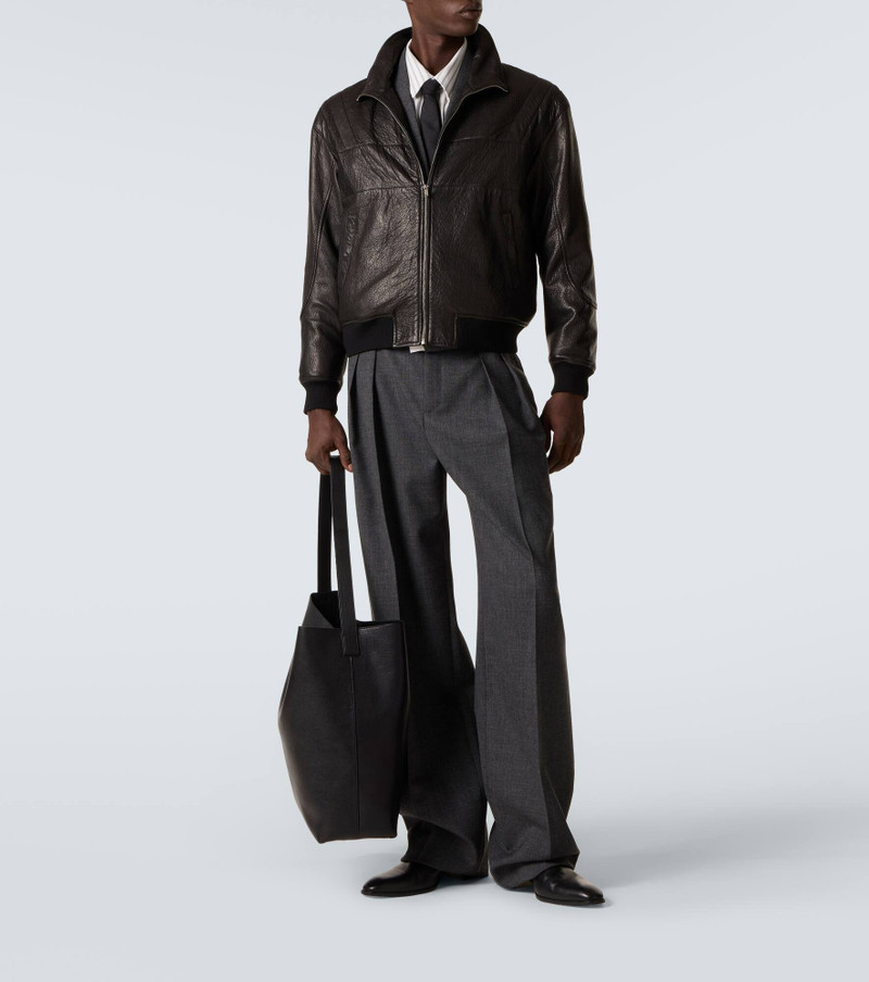 SAINT LAURENT Bold leather tote bag outlook