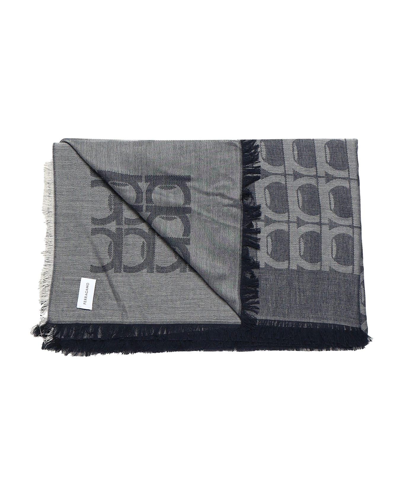 Gancini Monogram Jacquard Stole - 3