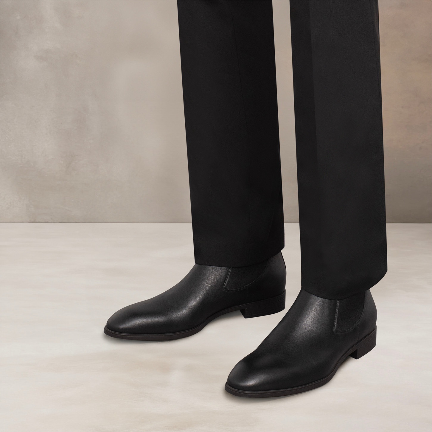 Men's black leather Chelsea boot - 2