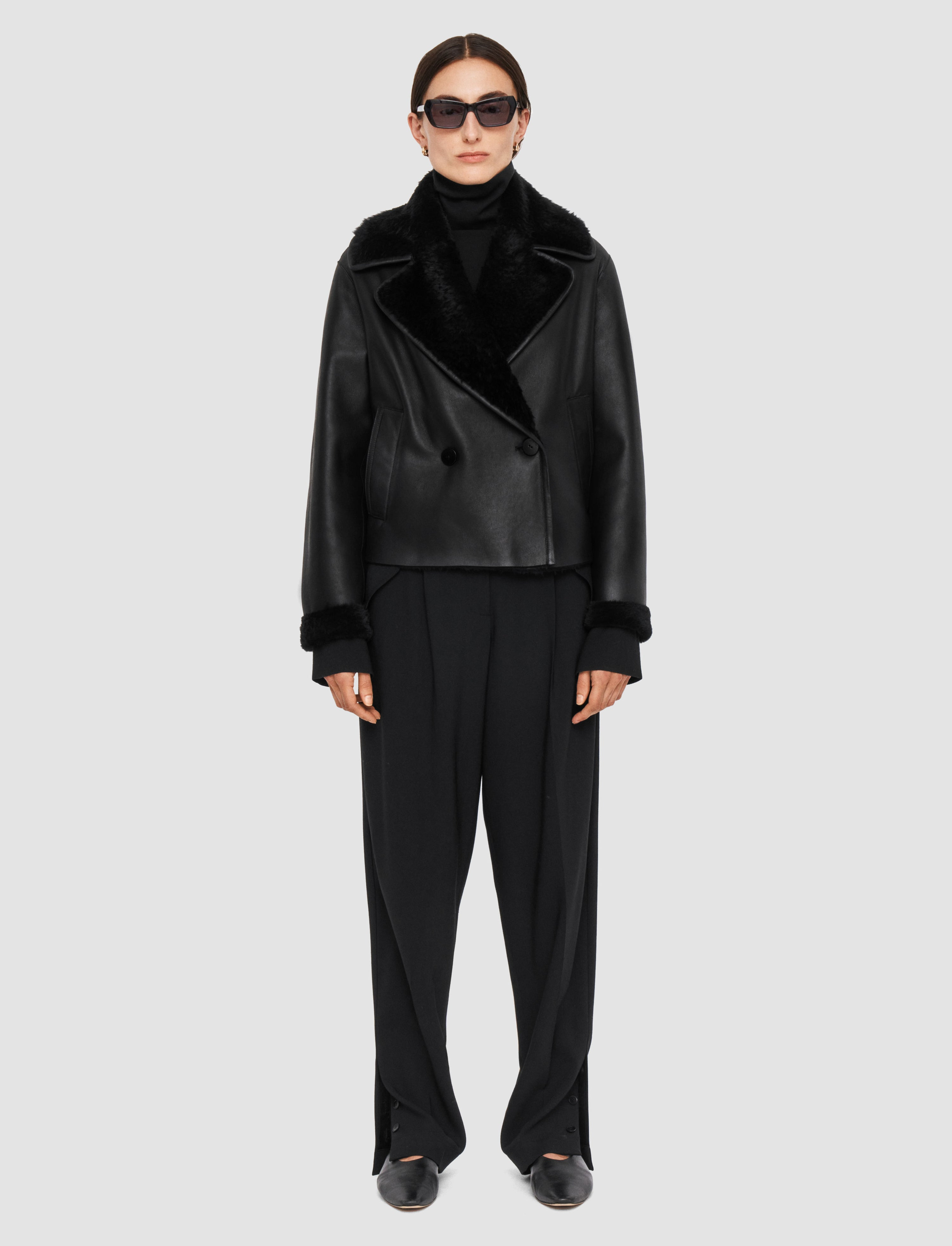 Rousse Textured Shearling Coat - 2
