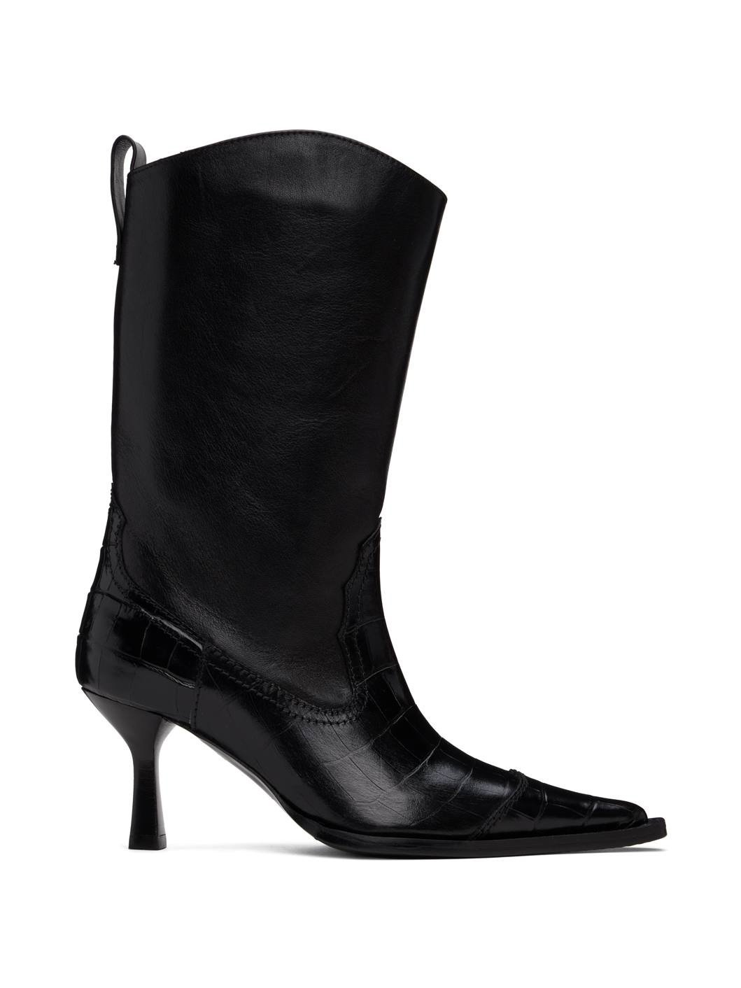 Black Texan Boots - 1