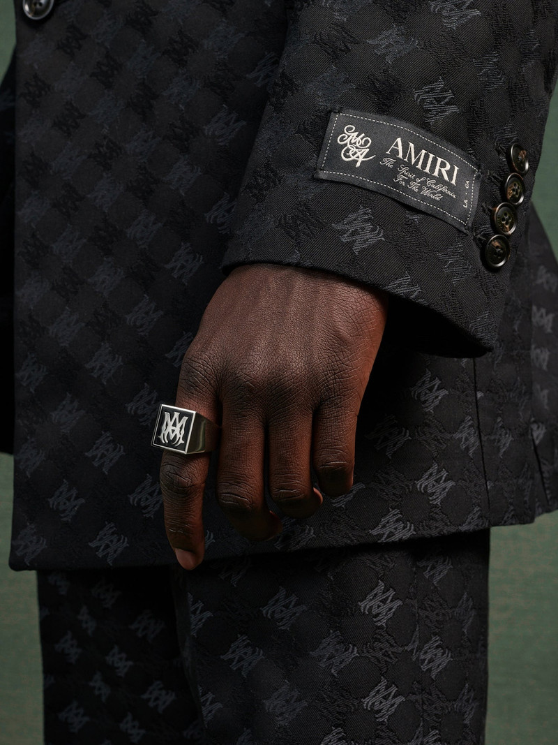 AMIRI MA QUAD JACQUARD SINGLE-BREASTED BLAZER outlook