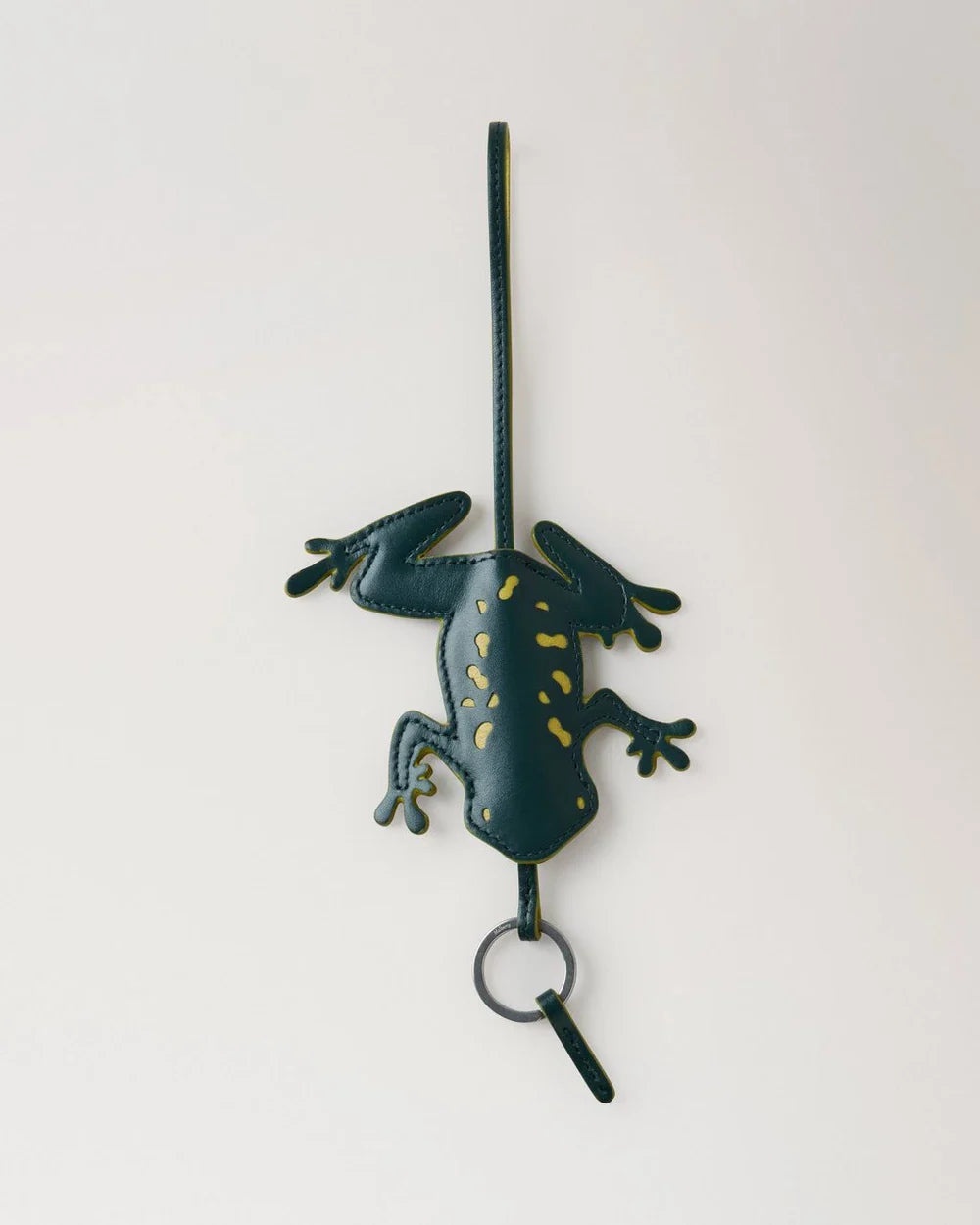Frog Keyring Mulberry Green Silky Calf - 3