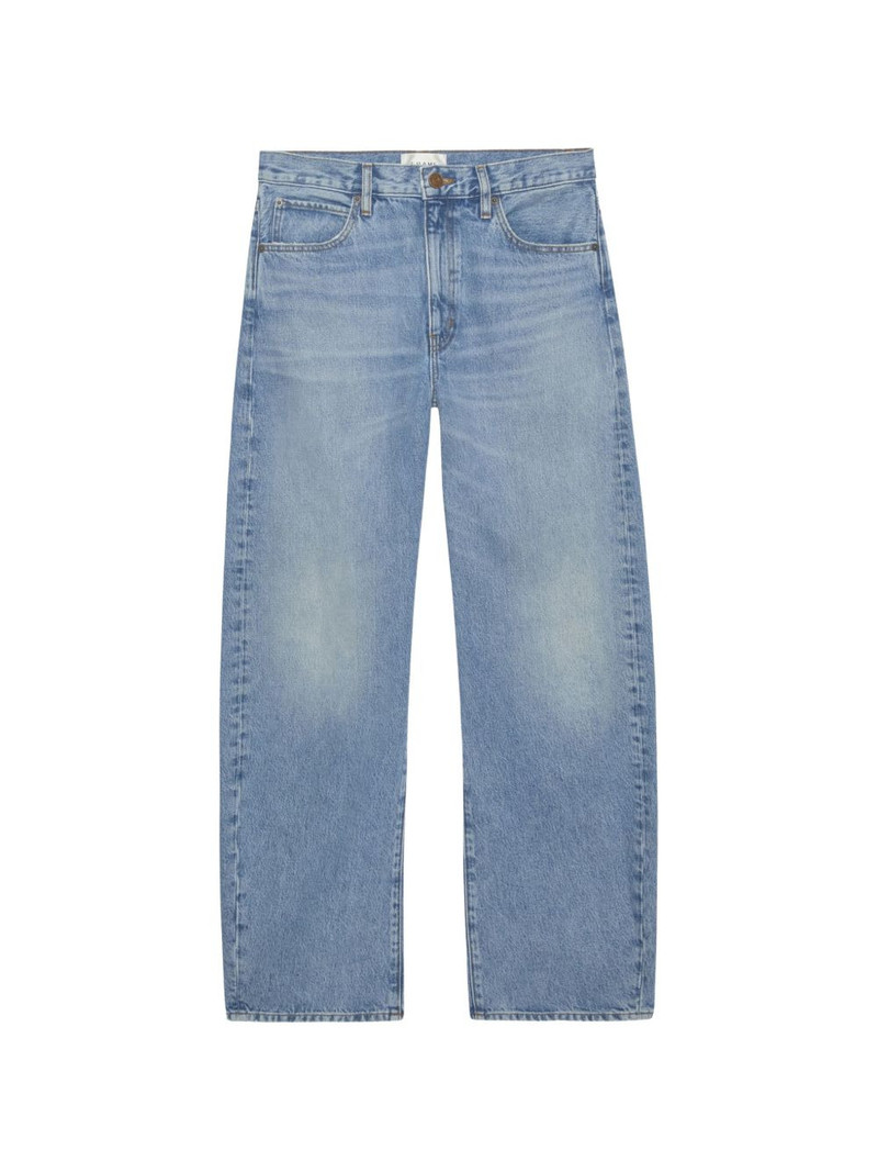 Vertical Crop high-waist straight jeans 1