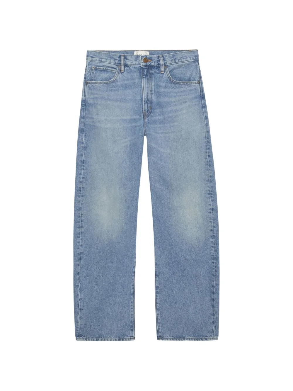 Vertical Crop high-waist straight jeans - 1