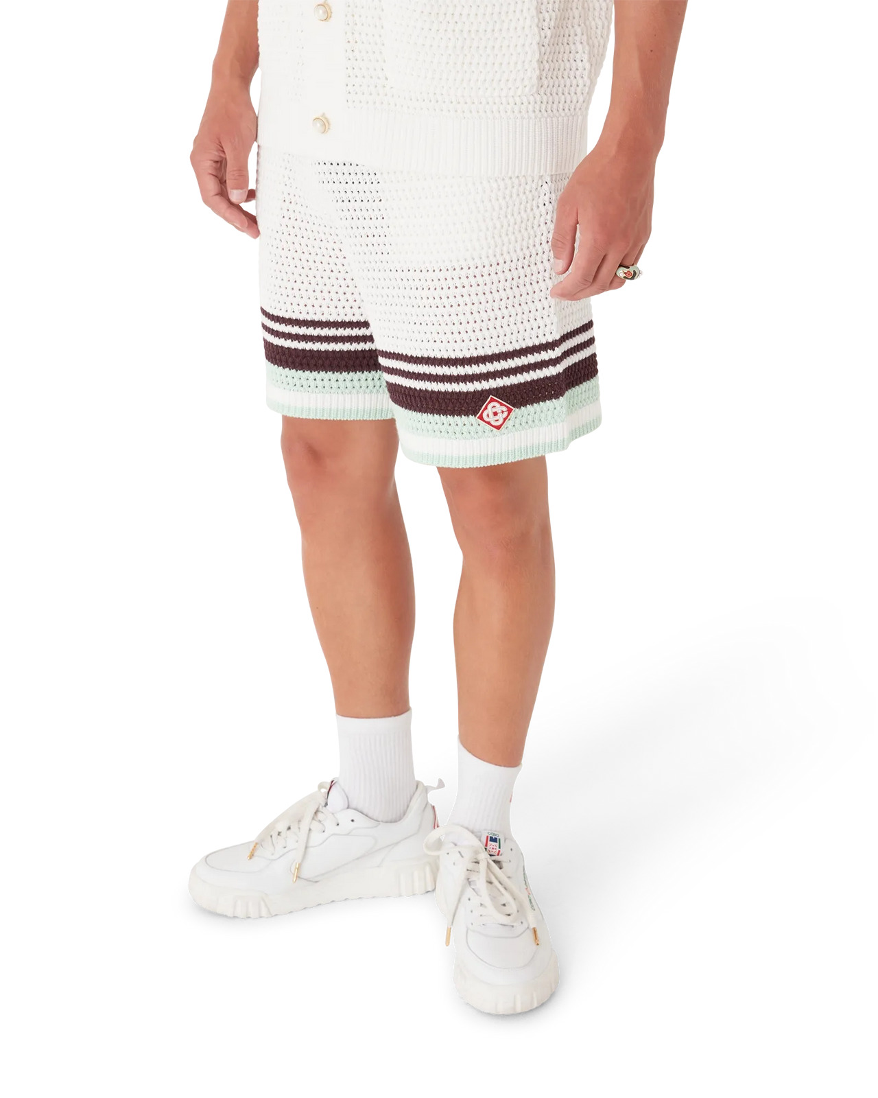 Tennis Cotton Crochet Shorts | Casablanca Paris - 4