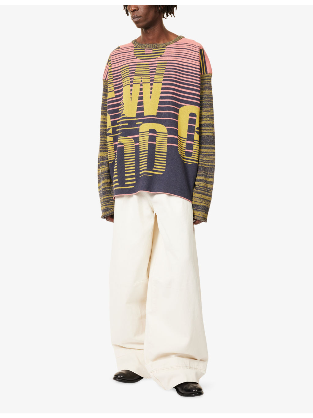 Patterned Long-Sleeves Knitted Jumper - 2