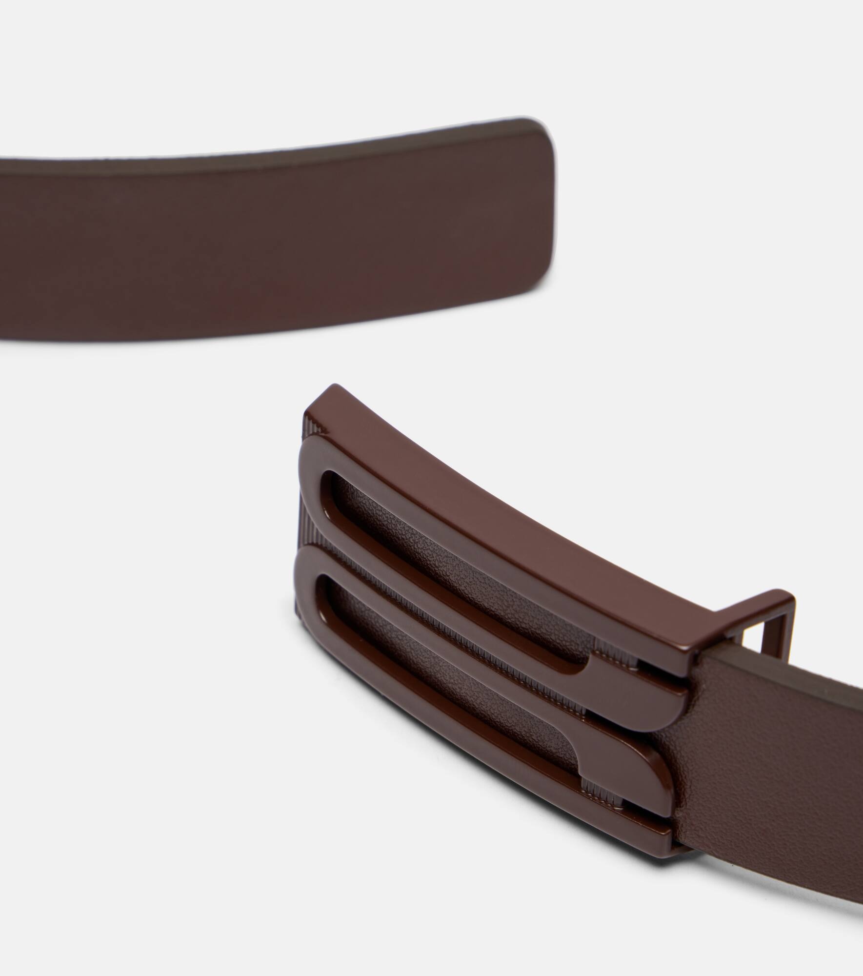 Logo leather belt - 3