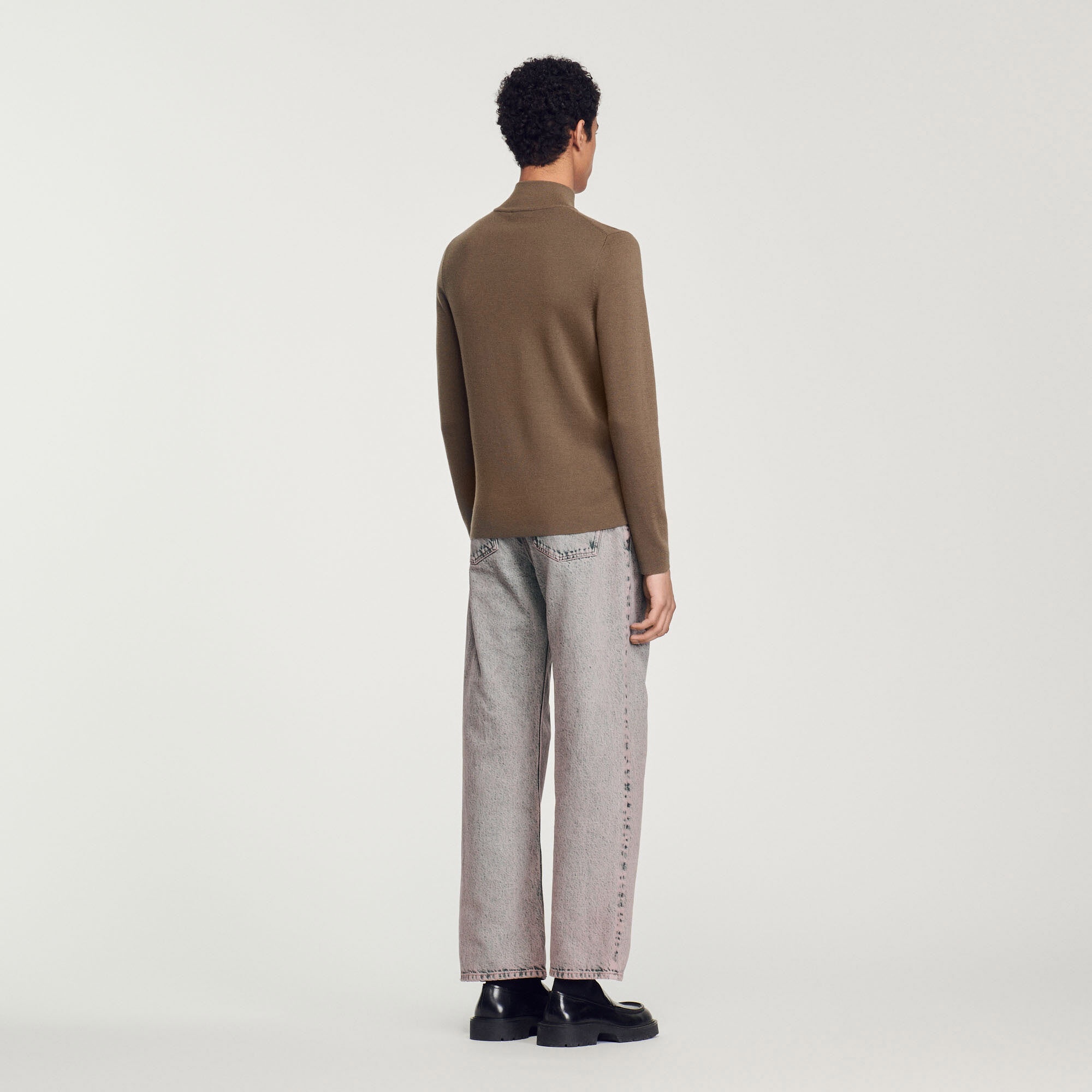 WOOL SWEATER WITH ZIPPED COLLAR - 6