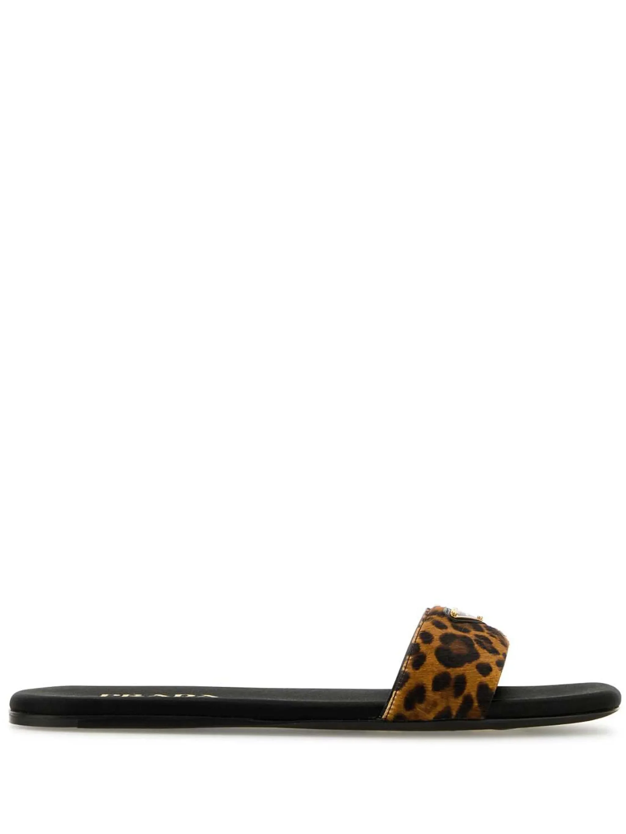 Prada Animal-print Leather Sandals - 1