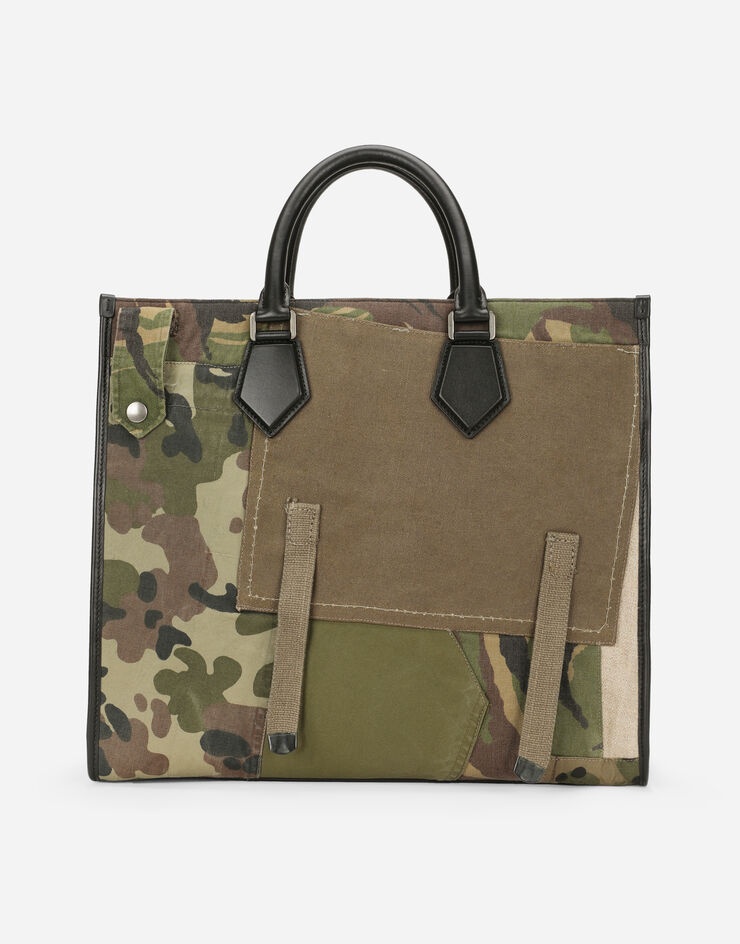 Camouflage patchwork shopper - 4