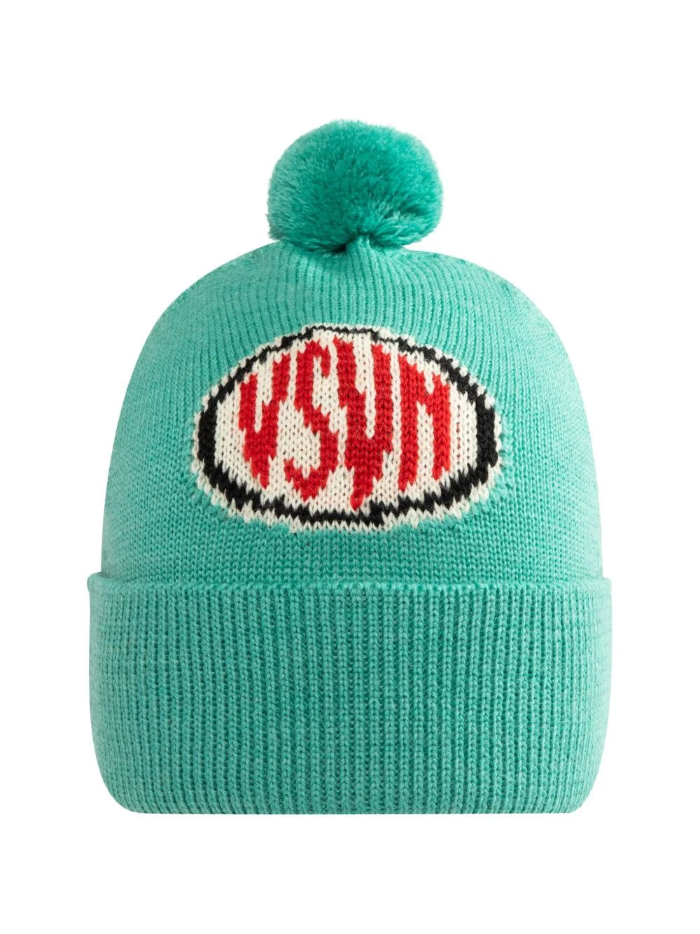 intarsia-logo beanie - 1