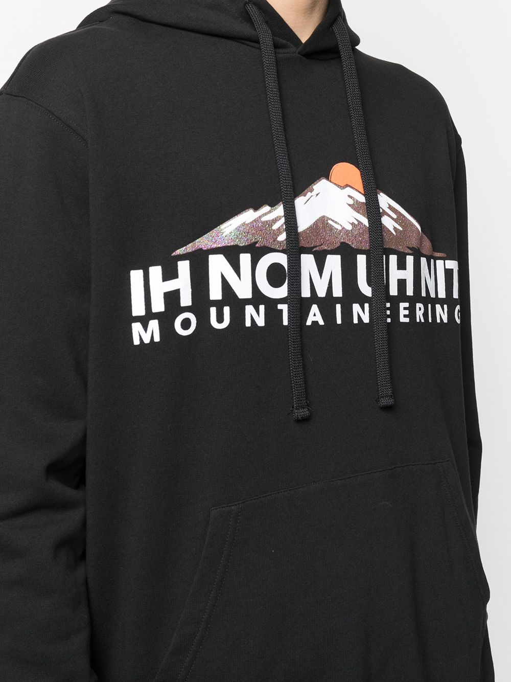 logo drawstring hoodie - 5