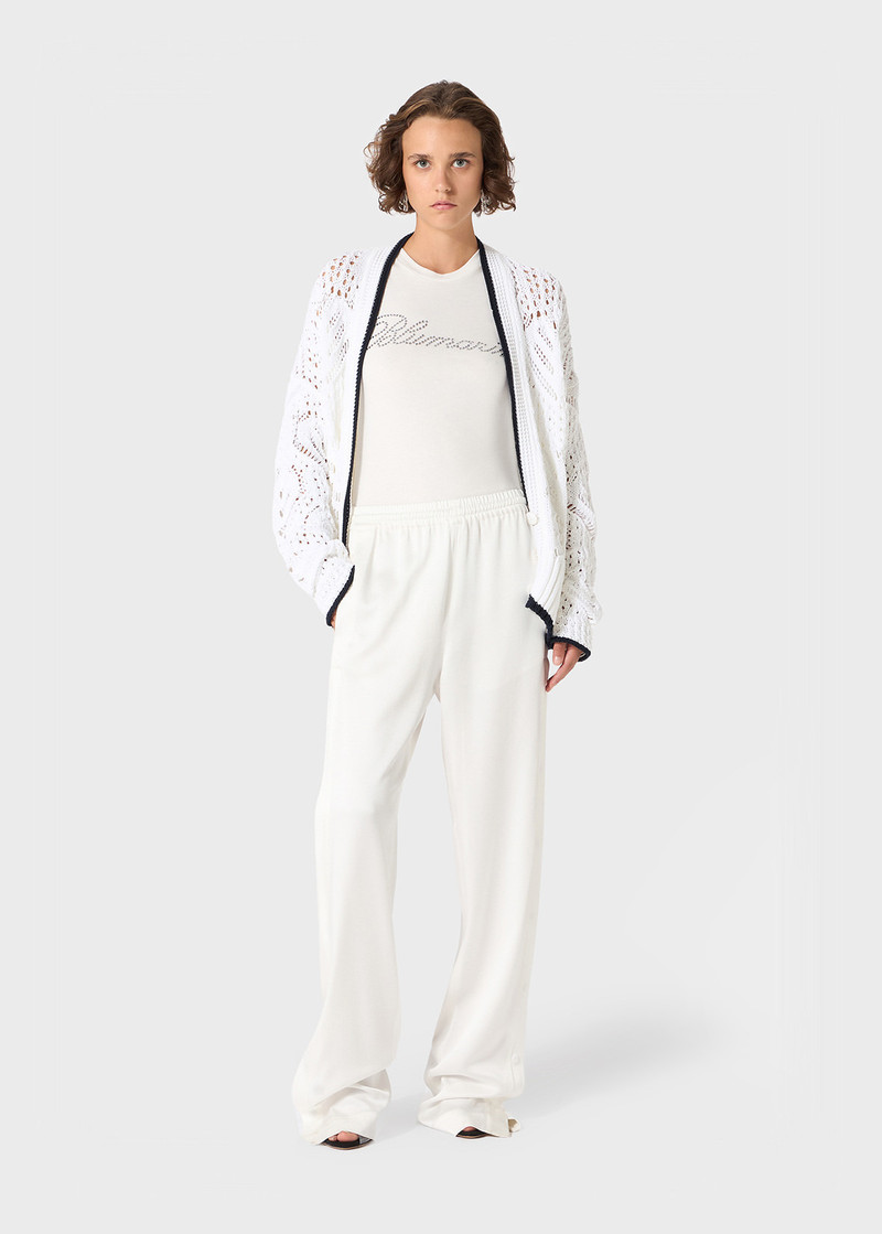 Blumarine FLUID PANTS WITH SLITS outlook