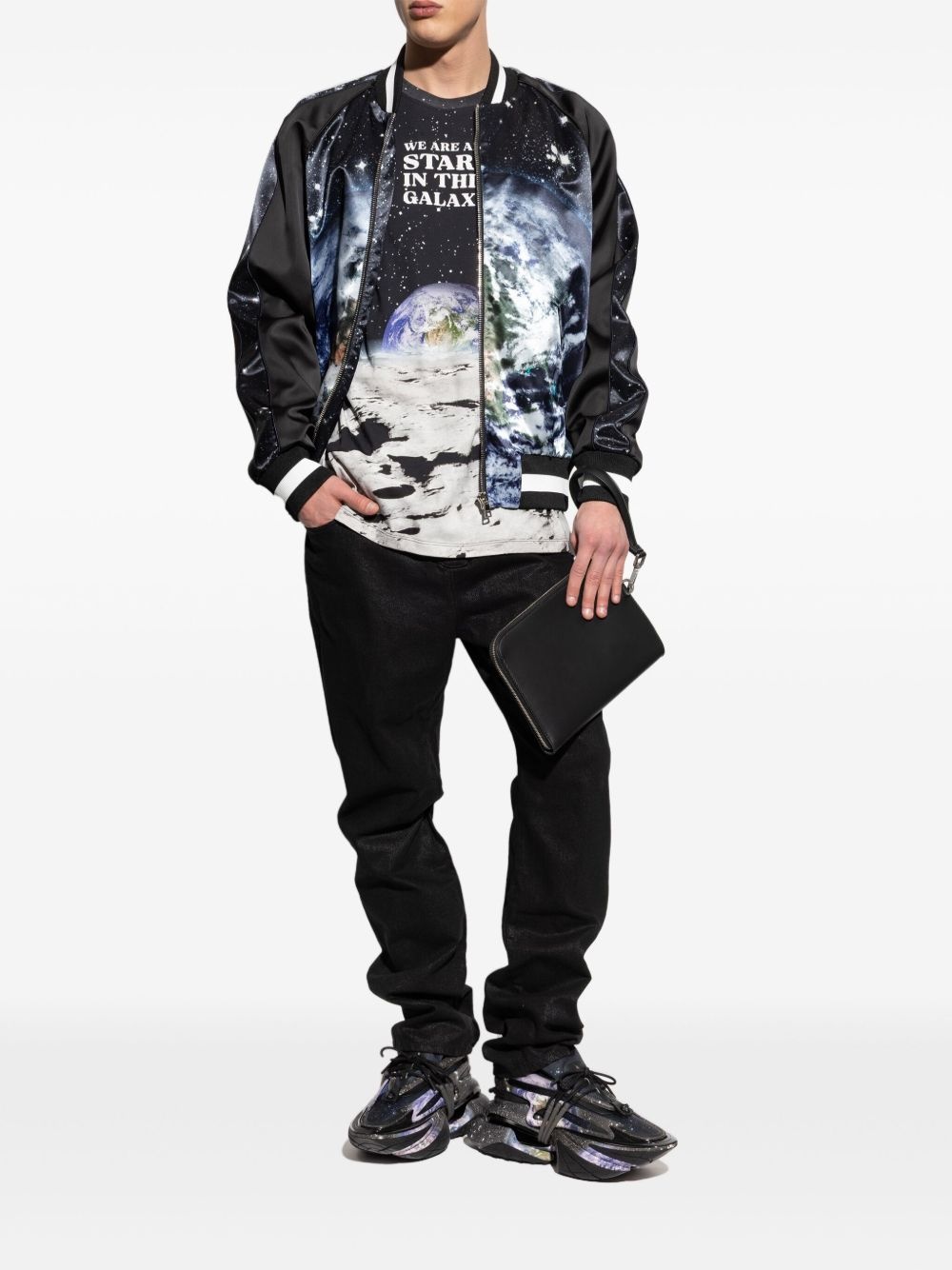 galaxy-print T-shirt - 2