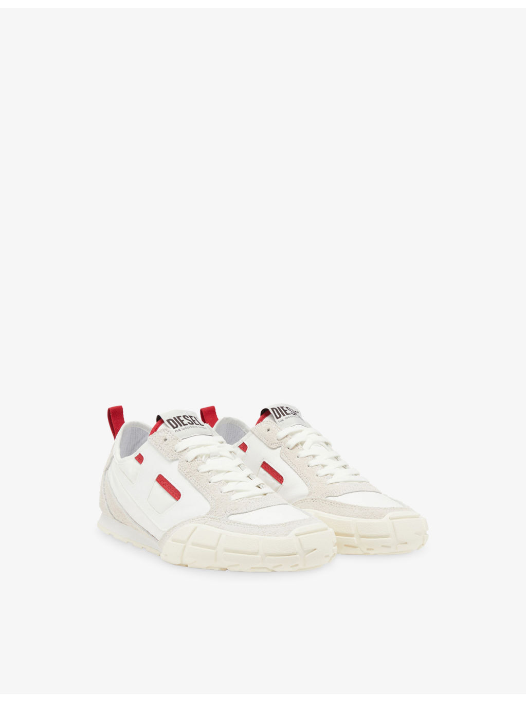 S-Pagodha Leather and Woven Low-Top Trainers - 4