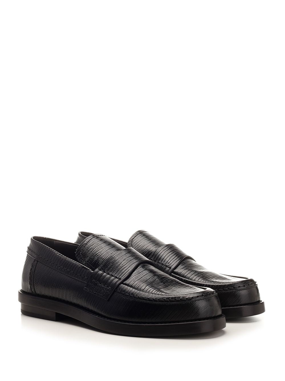 Classic Loafer Lace-Up Shoes Black - 2