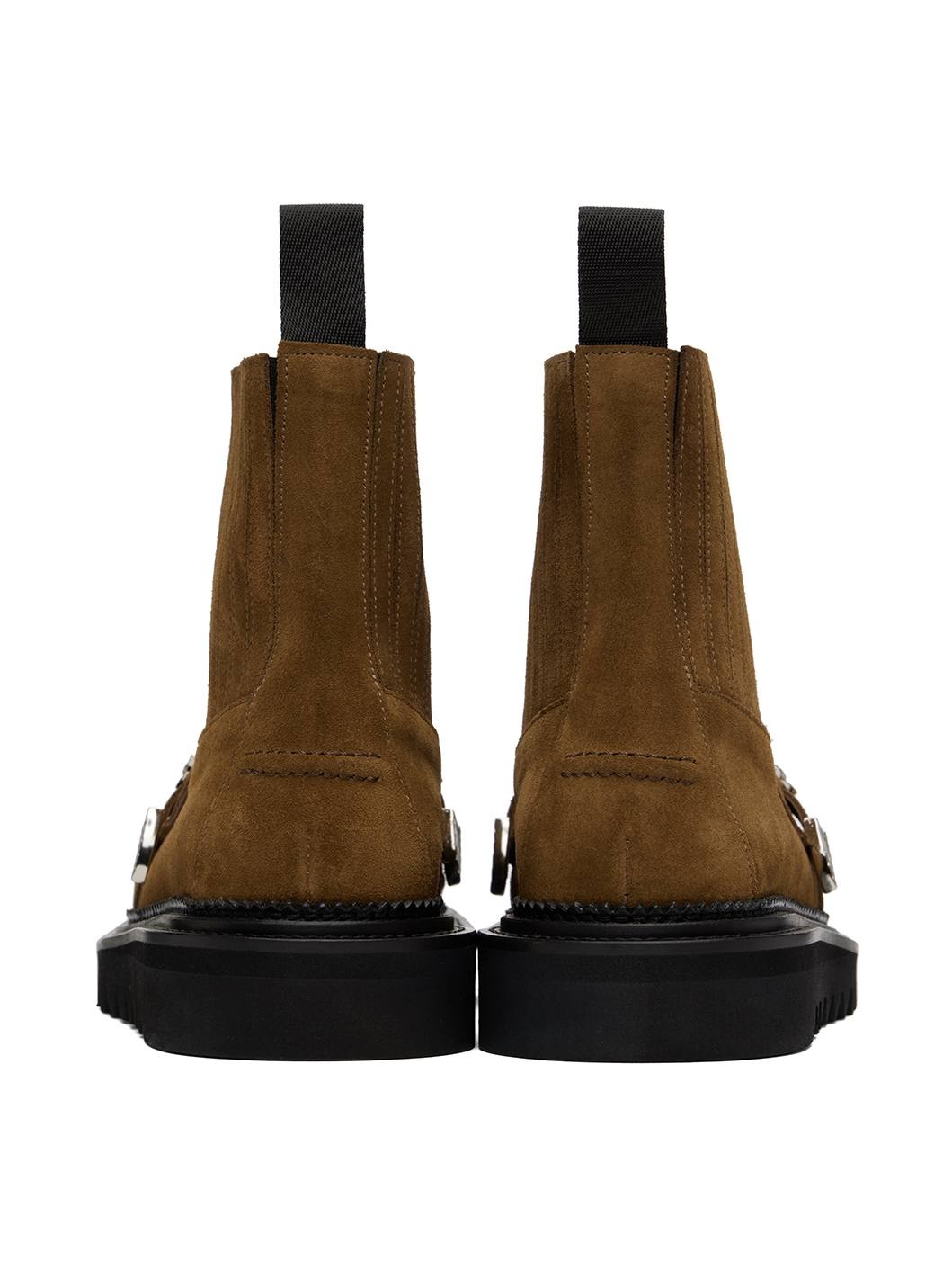 TOGA VIRILIS Brown Suede Chelsea Boots | REVERSIBLE