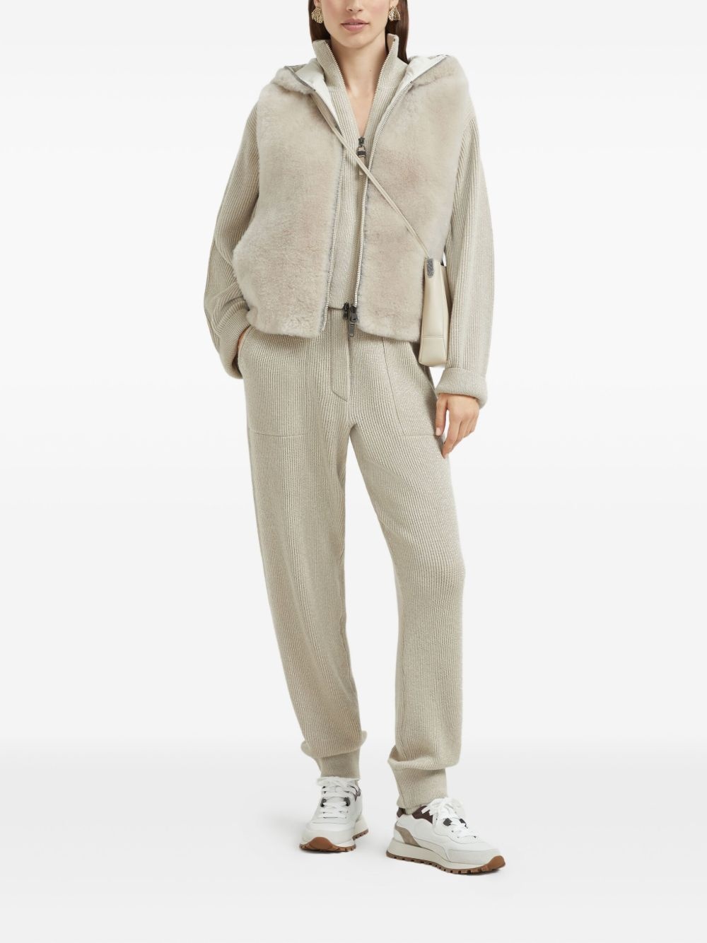 ribbed-knitted joggers - 2