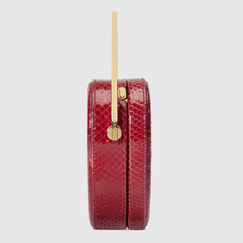 Broadway mini python top handle bag 5