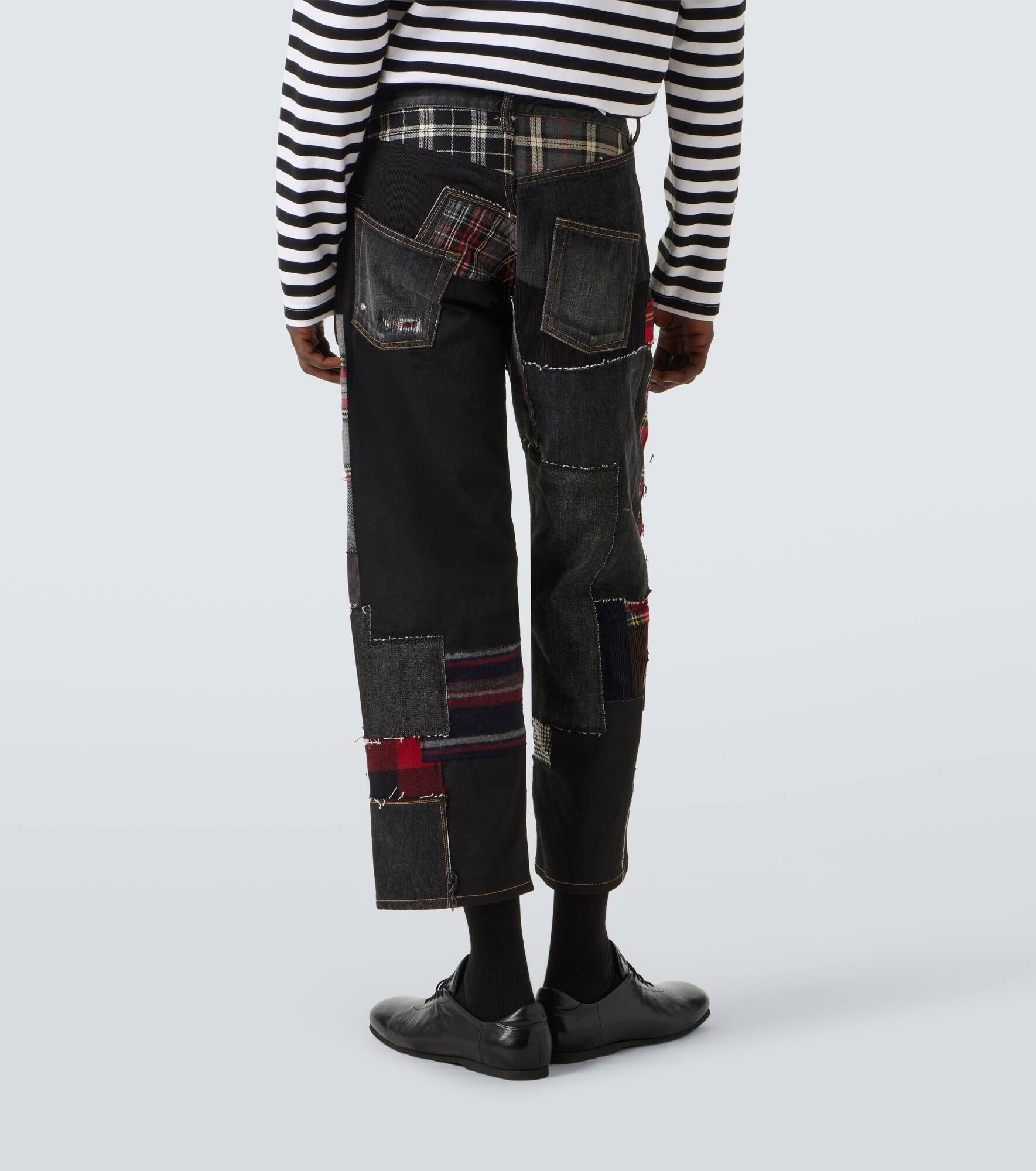 x Levi's® patchwork wide-leg jeans - 4