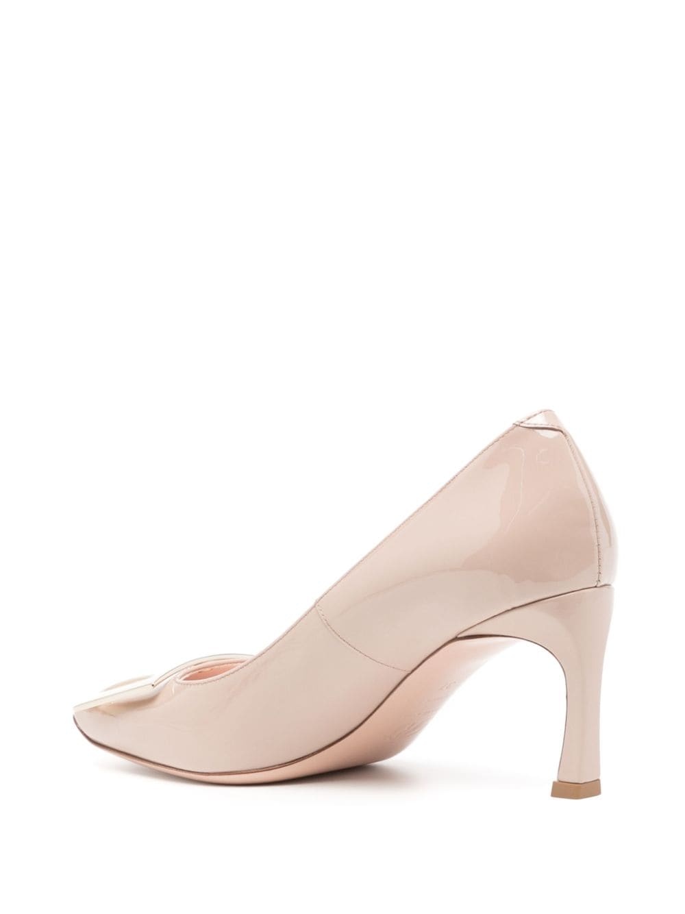 buckled patent leather pumps - 3