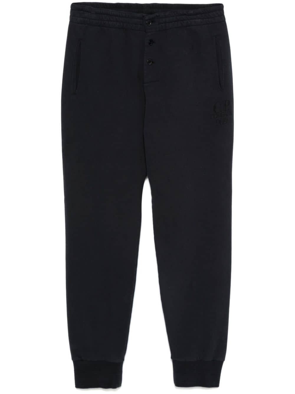 logo-embroidered track trousers - 1