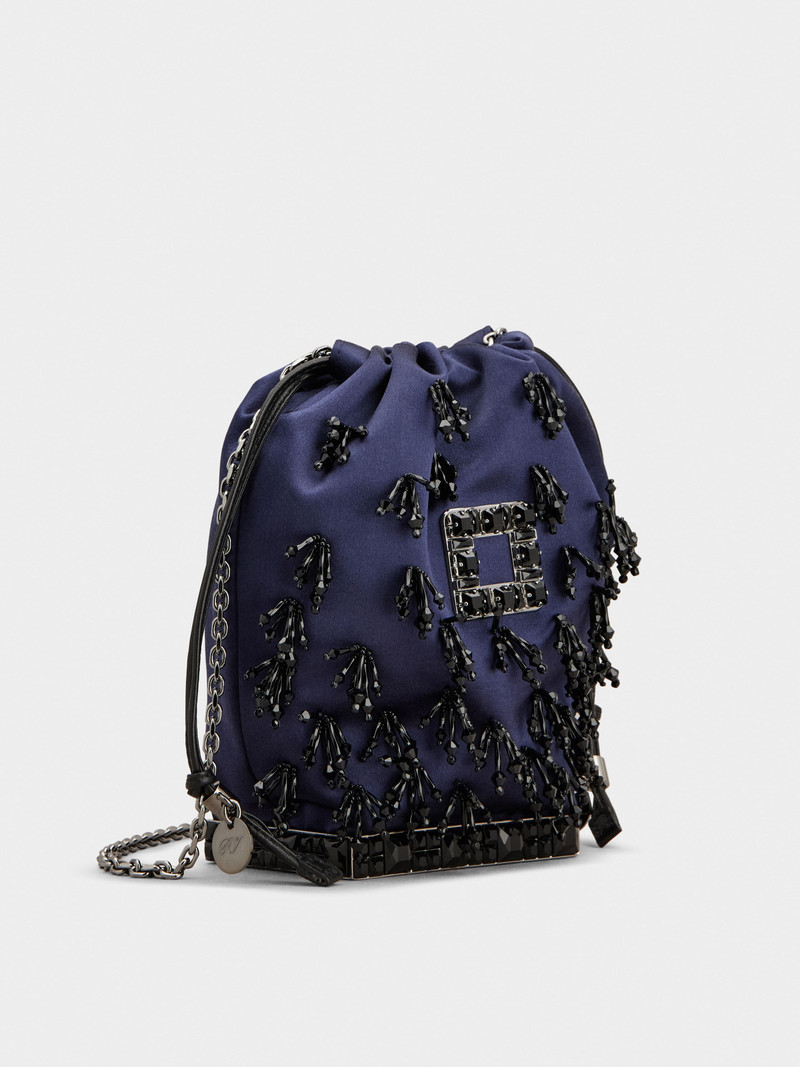 Très Vivier Bucket Bag in satin 3